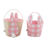 Mudpie-Girl Check Bunny Baskets