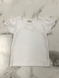 Blanks Boutique-Girls Short Sleeve Shirt Without Ruffle Hemline