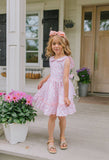 Ollie Jay-Lara Poplin Dress in Peach of my Heart
