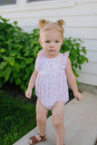 Ollie Jay-Betsy Bubble in Peach Of My Heart | Baby Onesie