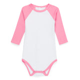 Blanks Boutique-Gender neutral long sleeve raglan onesie