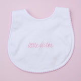Magnolia Baby-Little Sister Embroidered Bib