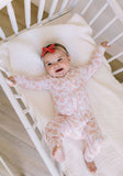 Ollie Jay-Zippy Bamboo Baby PJ in Ditsy Bunny