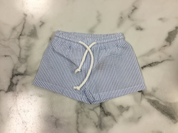 Millie Jay Boys Swim Trunks blue stripe