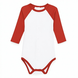 Blanks Boutique-Gender neutral long sleeve raglan onesie