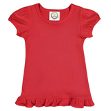 Blanks Boutique-Girls Ruffle Short Sleeve Shirt