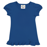 Blanks Boutique-Girls Ruffle Short Sleeve Shirt