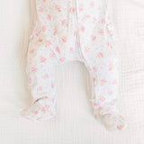 Twinkle Toes Print Zip Footie