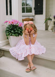 Ollie Jay-Lara Poplin Dress in Peach of my Heart