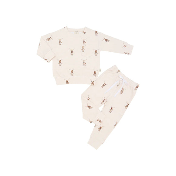 ntrl co.-Boys Moose On The Loose Jogger Set