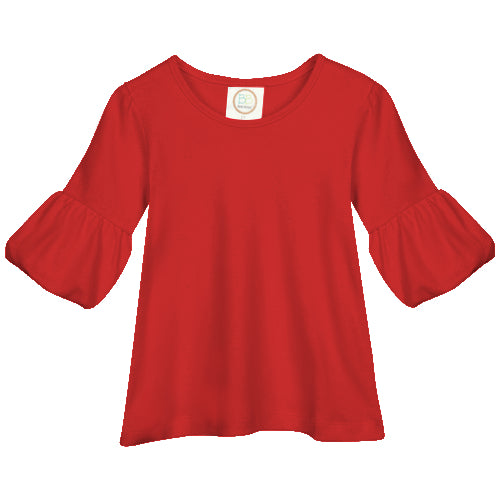 BB-Girl-Bubble Sleeve Shirt- Free Name/Monogram