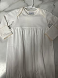 Squiggles gown with picot trim