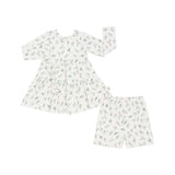 ntrl co.-Girls Holly Days Long Sleeve Twirl Dress with Biker Shorts