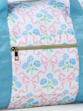 Sassy Kids-Bow Print Canvas Travel Bag