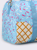 Sassy Kids-Ice Cream Pattern Canvas Duffle Bag