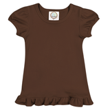 Blanks Boutique-Girls Ruffle Short Sleeve Shirt