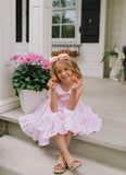 Ollie Jay-Lara Poplin Dress in Peach of my Heart