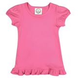 Blanks Boutique-Girls Ruffle Short Sleeve Shirt