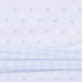 Gingham Dots Smocked Footie - Blue