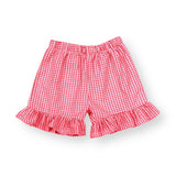 BB-Ruffle Gingham Shorts