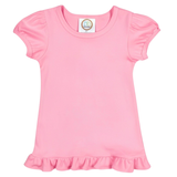 Blanks Boutique-Girls Ruffle Short Sleeve Shirt