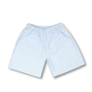 BB-Boy-Gingham Shorts-Light Blue Windowpane Check