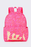 Sassy Kids-Pink Ice Cream Drip Kids Canvas Backpack