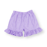 BB-Ruffle Gingham Shorts