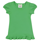 Blanks Boutique-Girls Ruffle Short Sleeve Shirt