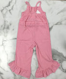 Millie Jay-Girls’ Chloe Pink & White Stripe Romper