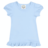 Blanks Boutique-Girls Ruffle Short Sleeve Shirt