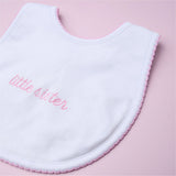 Magnolia Baby-Little Sister Embroidered Bib