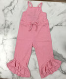 Millie Jay-Girls’ Chloe Pink & White Stripe Romper