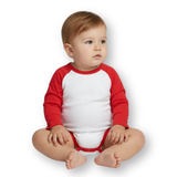 Blanks Boutique-Gender neutral long sleeve raglan onesie