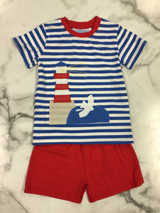 Trotter Street Kids-boys lighthouse short set