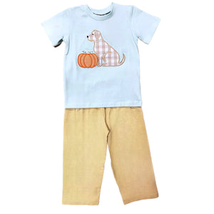 True-Pumpkin Puppy Tee Set