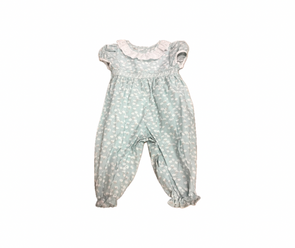 Baby Blessings Blue Cotton Bella Romper