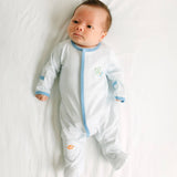 Magnolia Baby- Dino-Land Embroidered Footie