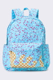 Sassy Kids-Ice Cream Drip Kids Canvas Backpack