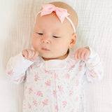 Twinkle Toes Print Zip Footie