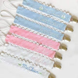 Zsa Zsa & LoLLi-Pacifier Clip, Monogram-able Assorted Colors
