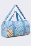Sassy Kids-Ice Cream Pattern Canvas Duffle Bag