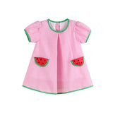 Lil Cactus-Pink Watermelon Dress and Panty Cover Set