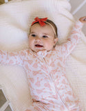 Ollie Jay-Zippy Bamboo Baby PJ in Ditsy Bunny