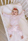 Ollie Jay-Zippy Bamboo Baby PJ in Ditsy Bunny