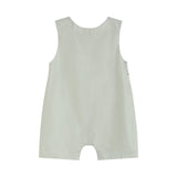 Lil Cactus -Green Dog Smocked Shortalls