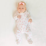 Twinkle Toes Print Zip Footie