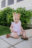 Ollie Jay-Betsy Bubble in Peach Of My Heart | Baby Onesie