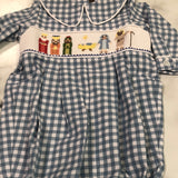 Banana Split- Boys Smocked Nativity Longall Bubble