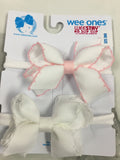 Wee Ones-Two Pack Bow on Nylon Band